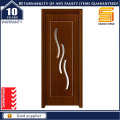 PVC Veneer MDF Wood Bathroom Laminated Wooden Glass Door